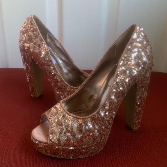 Steve Madden Sequin High Heels - Picture 7 of 7